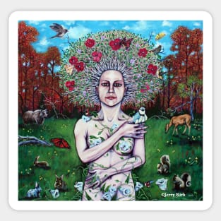 'A Portrait of Mother Nature' Sticker